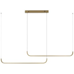 IMMAX NEO PATTINI SMART závěsné svítidlo dvojité 160-280cm, 53W, 3640lm zlaté Zigbee 3.0, TUYA