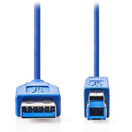 NEDIS kabel USB 3.2/ zástrčka USB-A - zástrčka USB-B/ k tiskárně apod./ modrý/ 3m