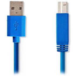 NEDIS kabel USB 3.2/ zástrčka USB-A - zástrčka USB-B/ k tiskárně apod./ modrý/ 3m