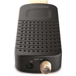 STRONG DVB-T/T2 tuner HDMI stick SRT 82/ Full HD/ H.265/HEVC/ externí anténa/ EPG/ PVR/ HDMI/ USB/ micro USB/ IR/ černý