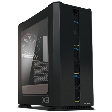 Zalman skříň X3 BLACK / Middle tower / ATX / USB 3.0 / USB 2.0 / průhledná bočnice