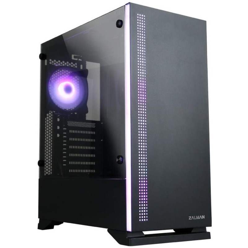 Zalman skříň S5 Black / Middle tower / ATX / USB 3.0 / USB 2.0 / průhledná bočnice