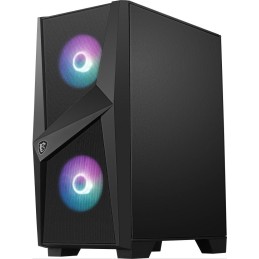 MSI skříň MAG FORGE 100R/ bez zdroje/ levé temperované sklo/ 2x 120 mm A-RGB fan/ 2x USB3.0/ 1x 120 mm fan/ černá
