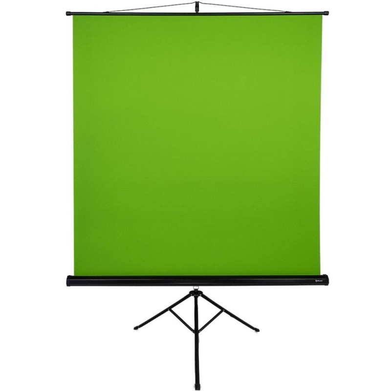 AROZZI Green Screen/ zelené plátno pro fotografy a streamery/ mobilní trojnožka 90" (228 cm)/ 157 x 157 cm/ case černý