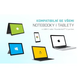 I-tec propojovací kabel USB-C na DisplayPort 4K / 60 Hz 2m