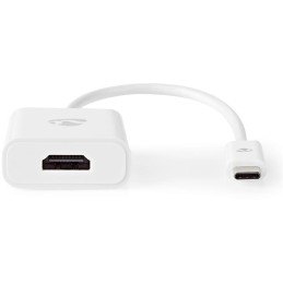 NEDIS redukční kabel s adaptérem/ USB-C zástrčka – HDMI zásuvka/ bílý/ plastový sáček/ 20cm