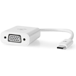 NEDIS redukční kabel s adaptérem/ USB-C zástrčka – VGA zásuvka/ bílý/ plastový sáček/ 20cm