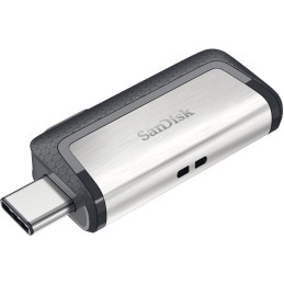 SanDisk Ultra Dual USB-C Drive 32GB / USB 3.0 Typ-C /  USB 3.0 Typ-A / stříbrný