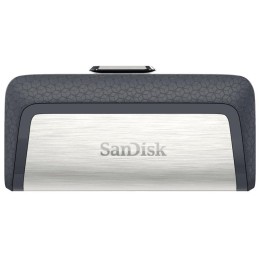 SanDisk Ultra Dual USB-C Drive 32GB / USB 3.0 Typ-C /  USB 3.0 Typ-A / stříbrný