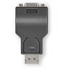 Adapter NEDIS DisplayPort/ DisplayPort męski - VGA żeński/ czarny/ blister