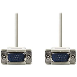 NEDIS kabel VGA (D-SUB)/ zástrčka VGA - zástrčka VGA/ slonovinová/ 2m