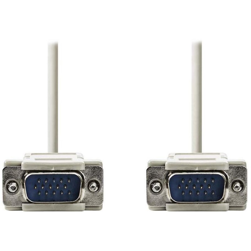 NEDIS kabel VGA (D-SUB)/ zástrčka VGA - zástrčka VGA/ slonovinová/ 2m