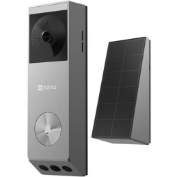 EZVIZ chytrý zvonek se dvěma kamerami EP3X Pro/ Wi-Fi/ videotelefon/ rozlišení 2048x1296/ IP65/ stříbrný