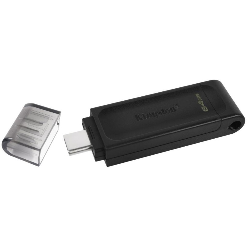 KINGSTON DataTraveler 70 64GB / USB 3.0 Type C / černá