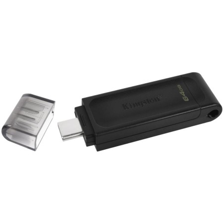 KINGSTON DataTraveler 70 64GB / USB 3.0 Type C / černá