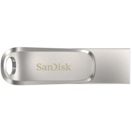 SanDisk Ultra Dual Drive Luxe USB-C 256GB / USB 3.0 Typ-C /  USB 3.0 Typ-A / stříbrný