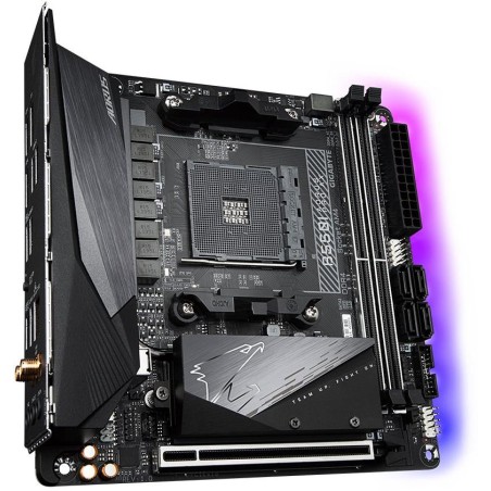 GIGABYTE B550I AORUS PRO AX / AMD B550 / AM4 / 2x DDR4 / 2x M.2 / 2x HDMI / DP / WiFi 6 / mini-ITX