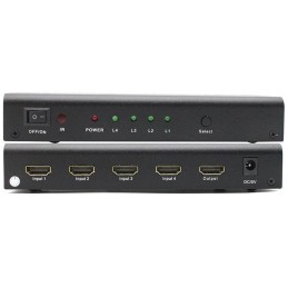PremiumCord HDMI switch 4:1 / dálkové ovladání / s napájecím adaptérem