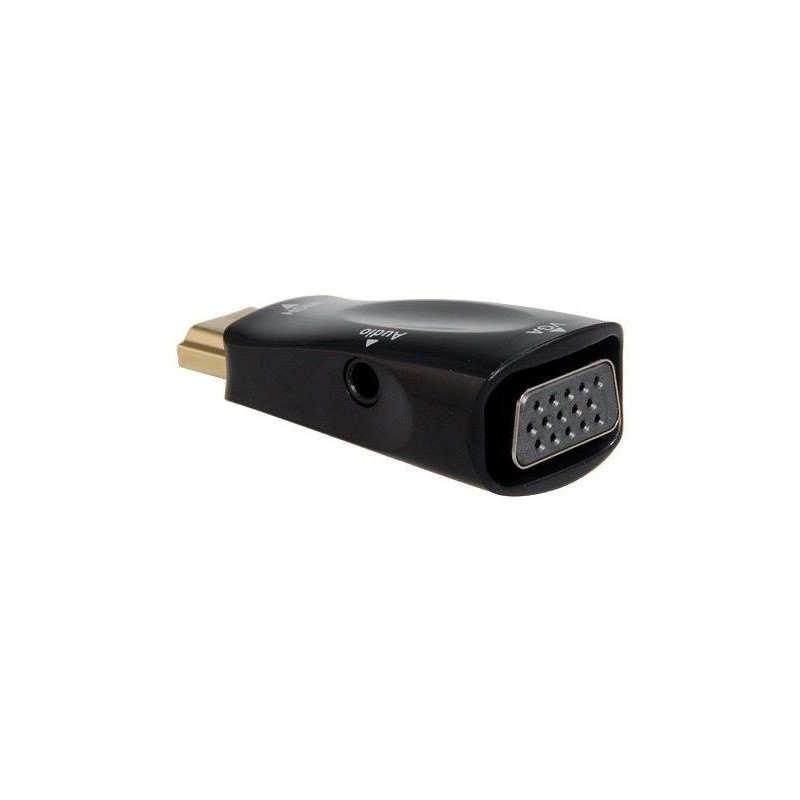 PremiumCord konvertor HDMI na VGA + audio/ černý
