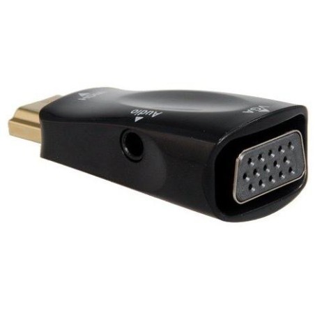 PremiumCord konvertor HDMI na VGA + audio/ černý
