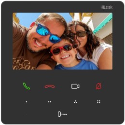 HiLook Powered by HIKVISION/ Chytrý domácí interkom VI-K46P/ Wi-Fi/ 1080p/ 4,3" 480x272/ Ochranný štít/ IP65