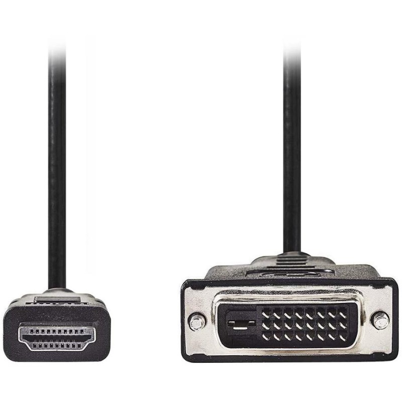 NEDIS kabel HDMI/ konektor HDMI zástrčka - 24 + 1-pinová zástrčka DVI-D/ černý/ blistr/ 3m