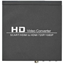 NEDIS převodník/ SCART + HDMI vstup - HDMI výstup/ Full HD/ antracit