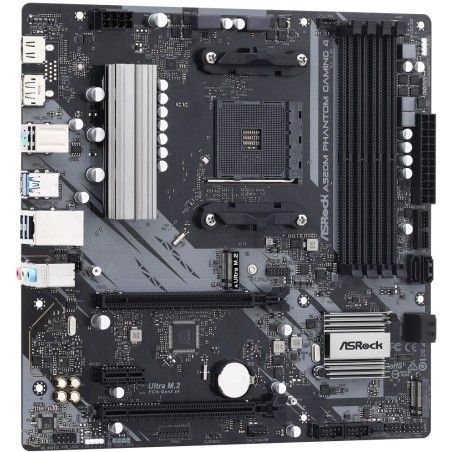 ASRock A520M PHANTOM GAMING 4 / AMD A520 / AM4 / 4x DDR4 DIMM / 2x M.2 /b HDMI / DP / mATX