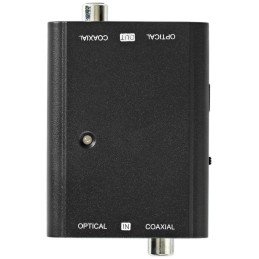 NEDIS digitální audio převodník/ 2cestný/ zásuvka RCA + zásuvka Toslink/ zásuvka RCA + zásuvka Toslink/ černý