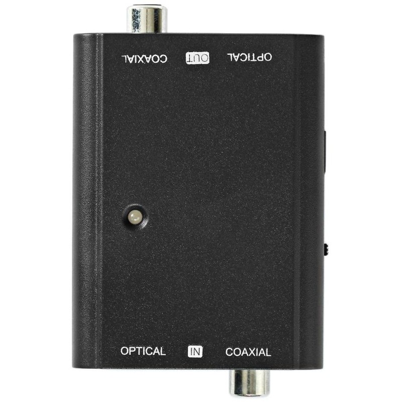 NEDIS digitální audio převodník/ 2cestný/ zásuvka RCA + zásuvka Toslink/ zásuvka RCA + zásuvka Toslink/ černý