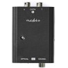 NEDIS stereo to digital audio converter/ 1-way/ 2x RCA socket (Stereo)/ RCA socket + Toslink socket/ black