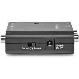 NEDIS převodník stereofonního zvuku na digitální/ 1cestný/ 2x zásuvka RCA (Stereo)/ zásuvka RCA + zásuvka Toslink/ černý