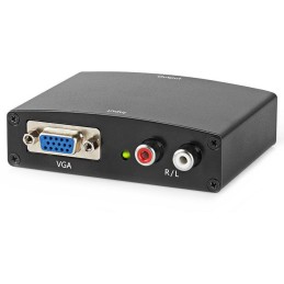 NEDIS převodník VGA na HDMI/ 2x RCA/ černý