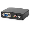 NEDIS VGA-zu-HDMI-Konverter / 2x Cinch / schwarz