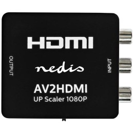 NEDIS převodník smíšeného videa na HDMI/ 3x RCA/ černý