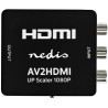 NEDIS převodník smíšeného videa na HDMI/ 3x RCA/ černý