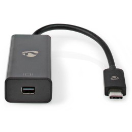 NEDIS kabelový adaptér USB 3.2 Gen 1/ USB-C zástrčka - Mini DisplayPort zásuvka/ kulatý/ černý/ 20cm