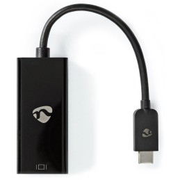 NEDIS kabelový adaptér USB 3.2 Gen 1/ USB-C zástrčka - Mini DisplayPort zásuvka/ kulatý/ černý/ 20cm