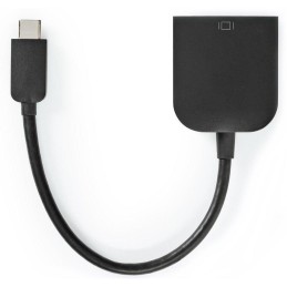 NEDIS kabelový adaptér USB 3.2 Gen 1/ USB-C zástrčka - VGA (D-SUB) zásuvka/ kulatý/ černý/ 20cm