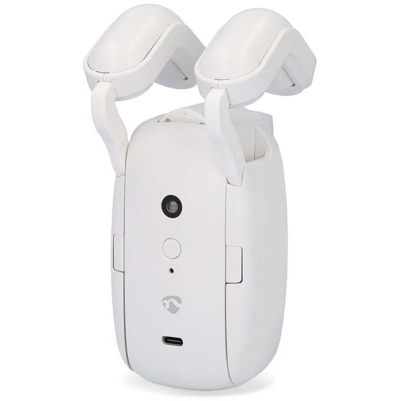 NEDIS chytrý motor (robot) závěsů/ tyčová kolejnice/ napájení z baterie/ napájení z USB/ 4000 mAh/ Bluetooth/ bílý