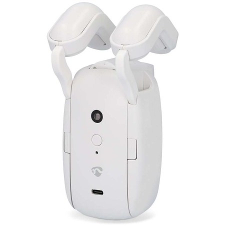 NEDIS chytrý motor (robot) závěsů/ tyčová kolejnice/ napájení z baterie/ napájení z USB/ 4000 mAh/ Bluetooth/ bílý