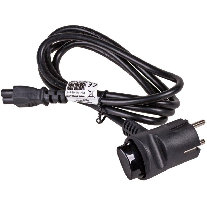 TRX Akyga kabel síťový napájecí/ AK-NB-01T/ 3-pin/ 1.5m/ Tinen