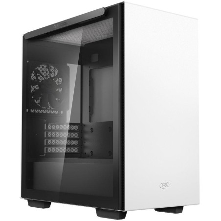DEEPCOOL skříň Macube 110 WH / Micro ATX / 120mm fan / 2xUSB 3.0 / prosklená bočnice s magnetickým uchycením /  bílá