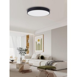 IMMAX NEO RONDATE SLIM SMART stropní svítidlo 80 x 7cm 65W černé Zigbee 3.0, TUYA