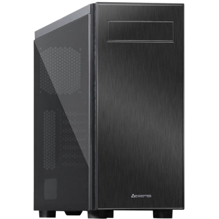 CHIEFTEC MidT Hawk AL-02B-OP / 2x USB 3.0/ 1x USB 2.0/ bez zdroje/ prosklená bočnice / černý