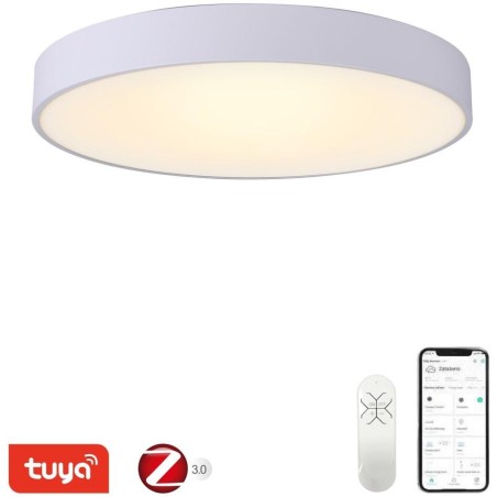 IMMAX NEO RONDATE SLIM SMART stropní svítidlo 80 x 7cm 65W bílé Zigbee 3.0, TUYA