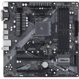 ASRock B450M PRO4 R2.0 / AMD B450 / AM4 / 4x DDR4 DIMM / HDMI / DVI-D / VGA / M.2 / USB-C / mATX
