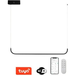IMMAX NEO LITE PATTINI SMART závěsné svítidlo černé 120cm 26W s podporou BEACON, Wi-Fi, TUYA