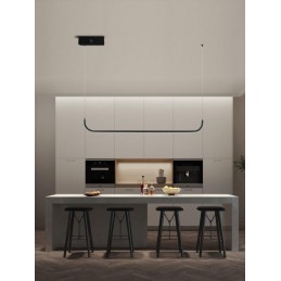 IMMAX NEO LITE PATTINI SMART závěsné svítidlo černé 120cm 26W s podporou BEACON, Wi-Fi, TUYA