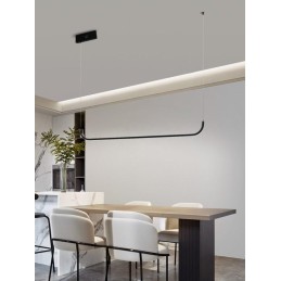 IMMAX NEO LITE PATTINI SMART závěsné svítidlo černé 120cm 26W s podporou BEACON, Wi-Fi, TUYA